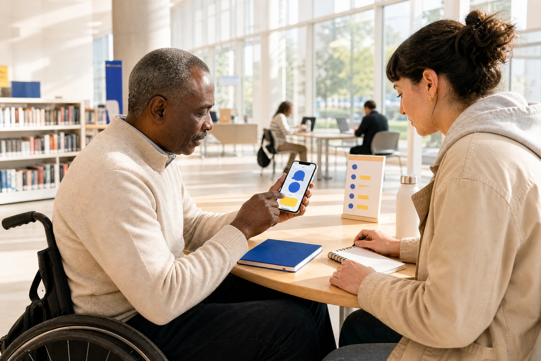 Accessible mobile app usability test